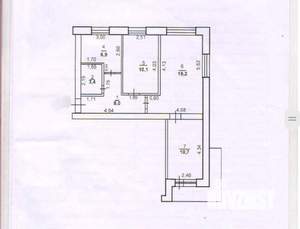 3-к квартира, вторичка, 61м2, 5/9 этаж