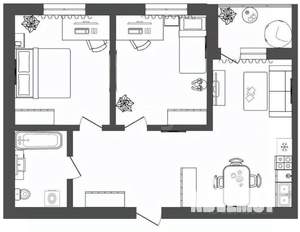 2-к квартира, вторичка, 70м2, 11/17 этаж
