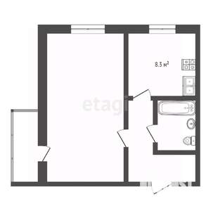 1-к квартира, вторичка, 38м2, 10/17 этаж