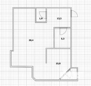 2-к квартира, вторичка, 67м2, 2/12 этаж
