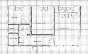 2-к квартира, вторичка, 49м2, 9/10 этаж