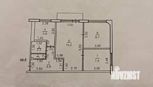 3-к квартира, вторичка, 46м2, 2/5 этаж
