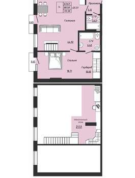 2-к квартира, вторичка, 115м2, 4/4 этаж