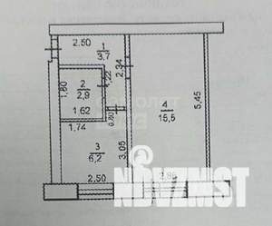 1-к квартира, вторичка, 30м2, 5/5 этаж