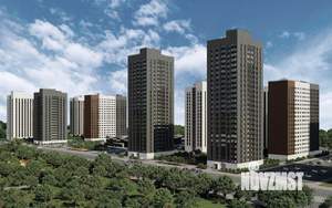 2-к квартира, строящийся дом, 55м2, 9/18 этаж