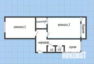 2-к квартира, вторичка, 48м2, 5/5 этаж
