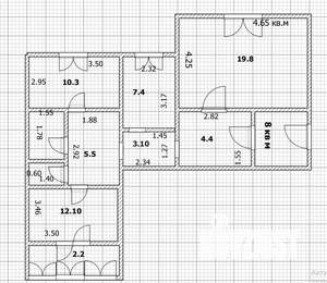 3-к квартира, вторичка, 67м2, 2/9 этаж