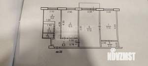 3-к квартира, вторичка, 56м2, 4/5 этаж