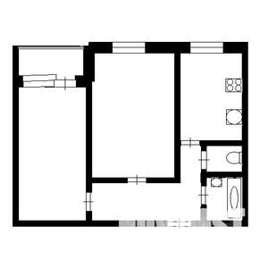 2-к квартира, вторичка, 53м2, 6/11 этаж