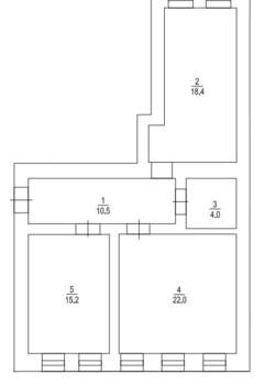 3-к квартира, вторичка, 70м2, 2/3 этаж