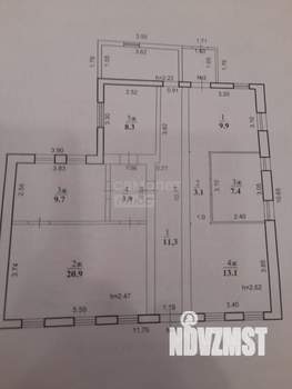 2-к квартира, вторичка, 77м2, 1/1 этаж