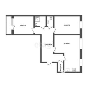 3-к квартира, вторичка, 80м2, 2/17 этаж