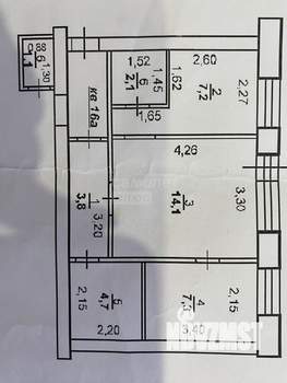 2-к квартира, вторичка, 40м2, 5/5 этаж