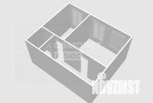 1-к квартира, вторичка, 43м2, 1/2 этаж