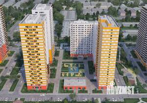 2-к квартира, строящийся дом, 49м2, 2/25 этаж