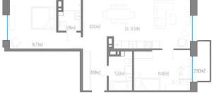 2-к квартира, вторичка, 81м2, 4/11 этаж