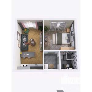 1-к квартира, вторичка, 47м2, 4/4 этаж