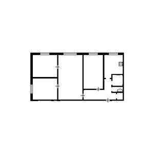 4-к квартира, вторичка, 61м2, 1/5 этаж