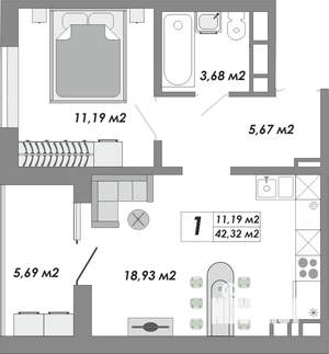 Фото квартиры на продажу (1)