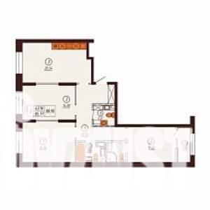 3-к квартира, строящийся дом, 89м2, 2/17 этаж