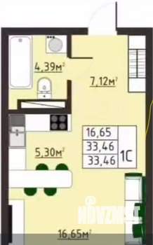 Студия квартира, вторичка, 34м2, 3/12 этаж