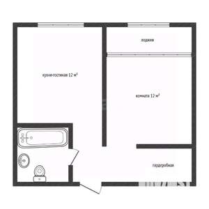 1-к квартира, вторичка, 40м2, 9/18 этаж