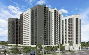 2-к квартира, строящийся дом, 55м2, 8/18 этаж