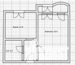 1-к квартира, вторичка, 37м2, 11/17 этаж