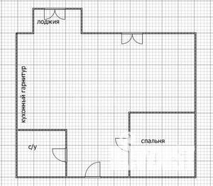 1-к квартира, вторичка, 35м2, 1/3 этаж