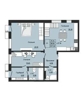 3-к квартира, вторичка, 140м2, 4/4 этаж