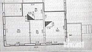 2-к квартира, вторичка, 45м2, 1/1 этаж
