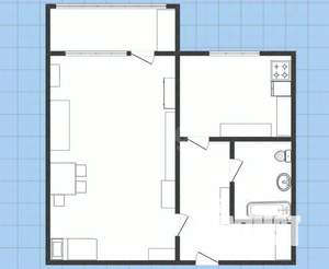 1-к квартира, вторичка, 35м2, 8/9 этаж