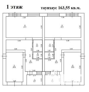 4-к квартира, вторичка, 166м2, 1/2 этаж