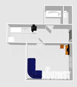 1-к квартира, вторичка, 25м2, 1/5 этаж