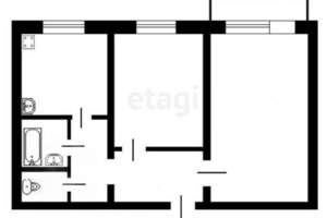 2-к квартира, вторичка, 50м2, 6/9 этаж