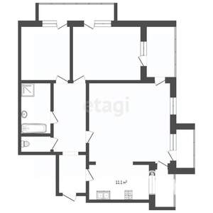 3-к квартира, вторичка, 66м2, 7/9 этаж