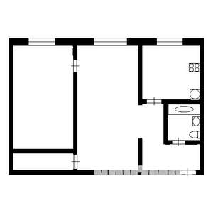 2-к квартира, вторичка, 45м2, 8/9 этаж