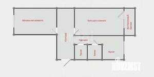 2-к квартира, вторичка, 44м2, 4/5 этаж