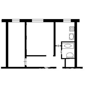 2-к квартира, вторичка, 41м2, 2/5 этаж