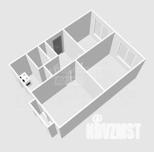 3-к квартира, вторичка, 61м2, 5/5 этаж