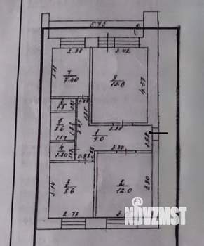 3-к квартира, вторичка, 64м2, 3/5 этаж