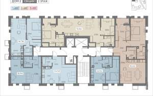2-к квартира, вторичка, 82м2, 2/11 этаж