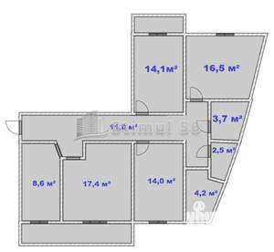 4-к квартира, вторичка, 95м2, 5/9 этаж