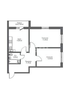 2-к квартира, вторичка, 62м2, 16/20 этаж