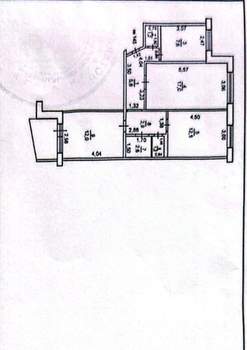 3-к квартира, вторичка, 64м2, 1/9 этаж