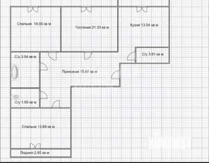 3-к квартира, вторичка, 53м2, 1/3 этаж