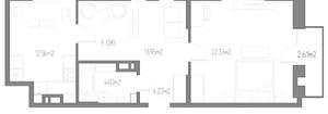 2-к квартира, вторичка, 60м2, 3/11 этаж