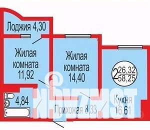 3-к квартира, вторичка, 60м2, 10/17 этаж