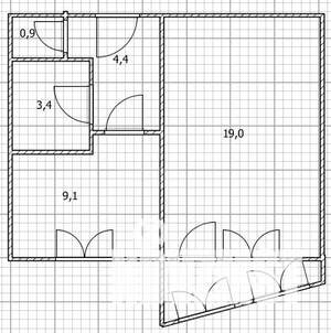 1-к квартира, вторичка, 37м2, 2/9 этаж