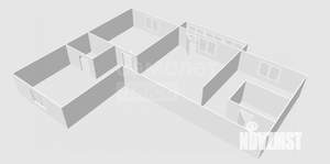 3-к квартира, вторичка, 58м2, 2/3 этаж